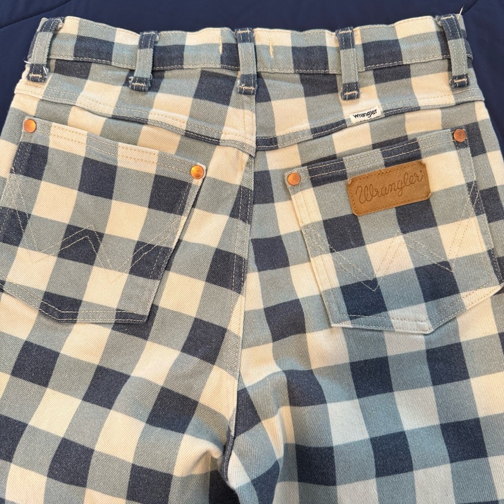 Wrangler Wrock 672 Gingham Cropped Jeans, Size 29, Great Condition! - Picture 10 of 15